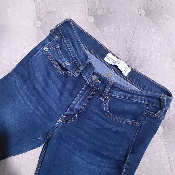 Abercrombie & Fitch Women’s Size 27/4R Denim Jeans Super Skinny Fit Mid Stretch - Picture 3 of 9